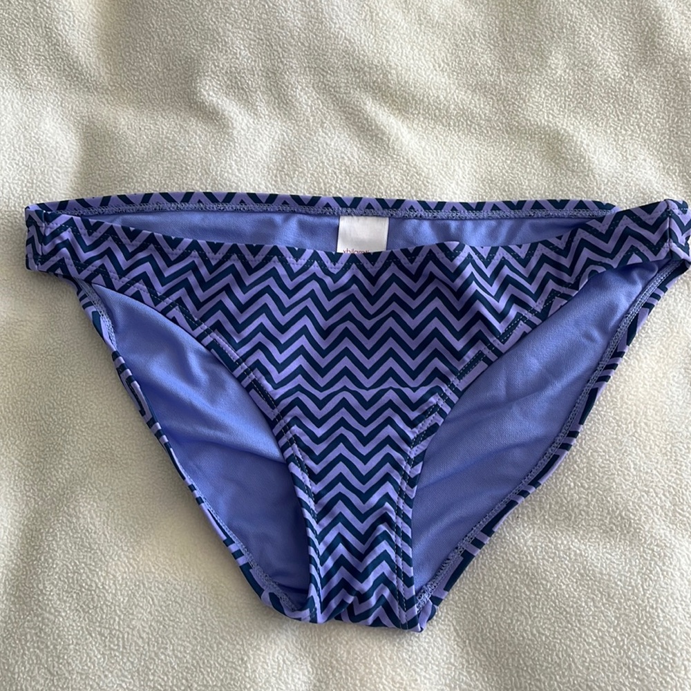 EUC Xhilaration ladies size L purple and blue bikini bottoms, barely used
